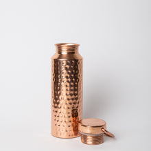 Load image into Gallery viewer, Copper Bottle 650 ml, Hammered Traveller
