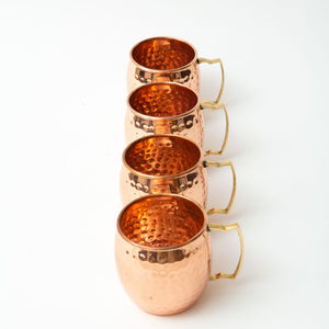 Copper Mugs Gift Set -Hand Hammered